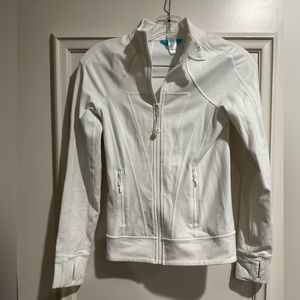 Ivivva White Tight Zip Up Jacket size 12
